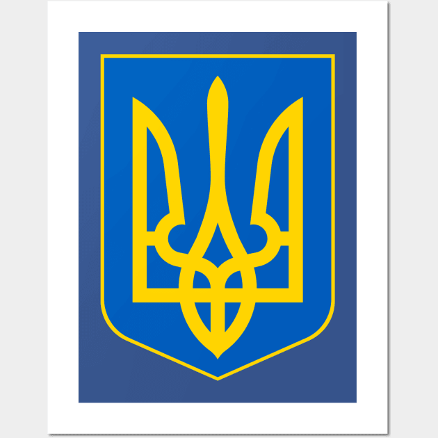 Ukrainian Trident Coat of Arms Wall Art by Scar